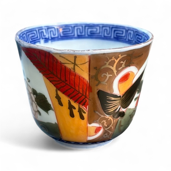 Antique Chinese Imiri Akae Enamel Porcelain Tea Sake Cup Arita Ware 19th Century - Picture 2 of 8